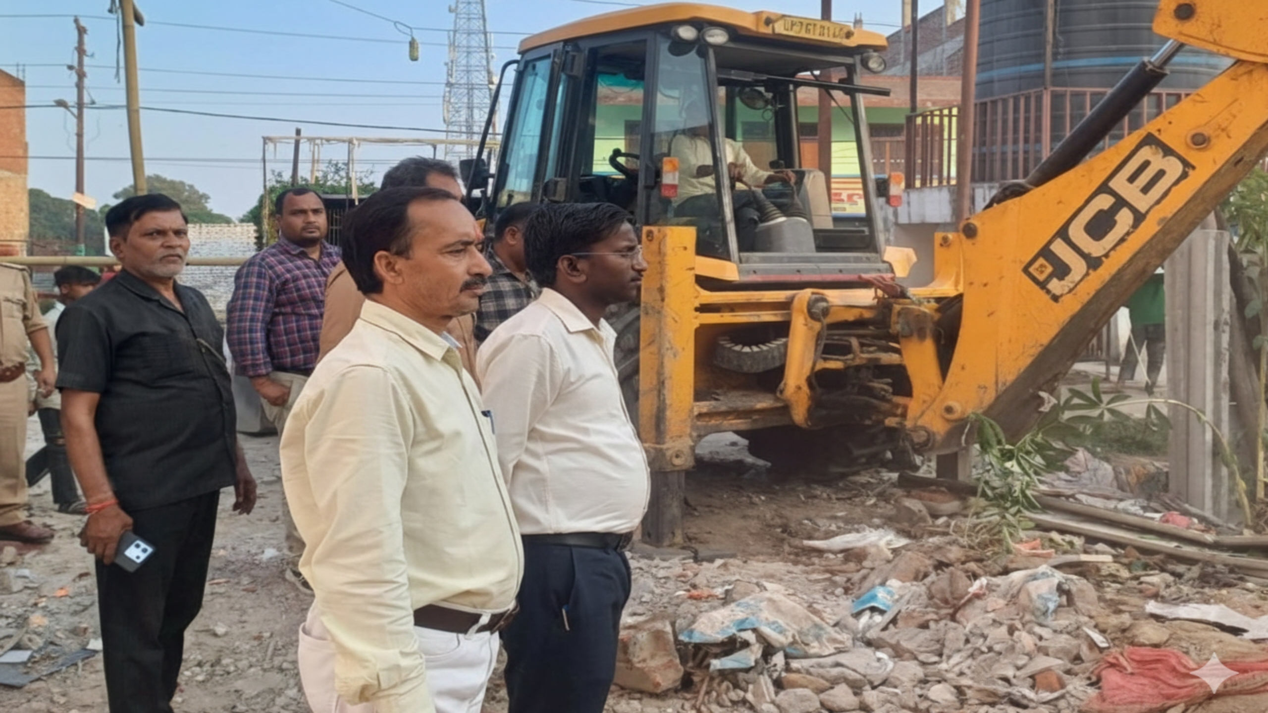 फर्रुखाबाद में भाजपा सांसद के पड़ोस की सरकारी जमीन हुई अतिक्रमण मुक्त, जेसीबी से हटाया अवैध निर्माण