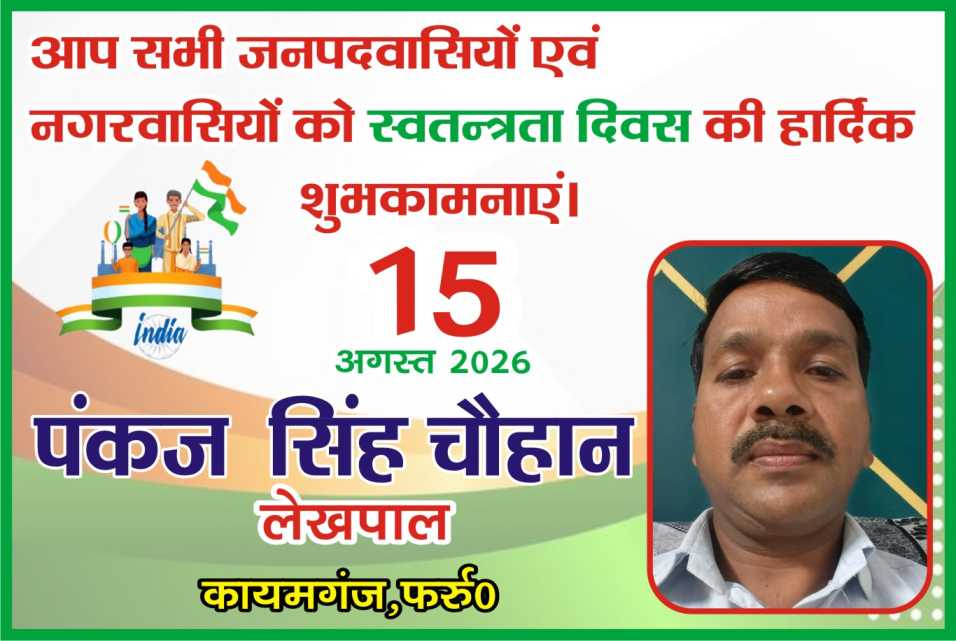 स्वतंत्रता दिवस की हार्दिक शुभकामनाएं