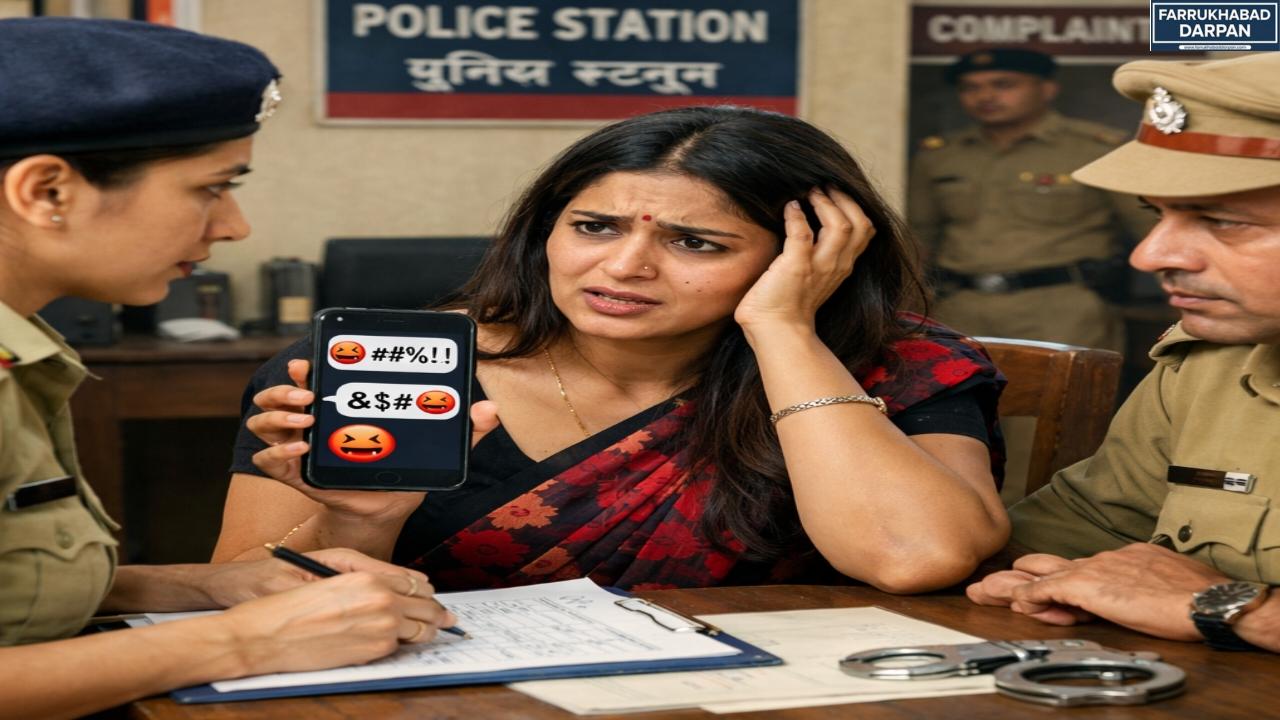फर्रुखाबाद : कायमगंज में फोन पर अश्लील फोटो और गालियों से परेशान महिला पहुंची कोतवाली, पुलिस ने शुरू की आरोपी की तलाश